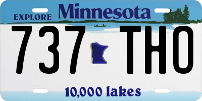 MN license plate 737THO