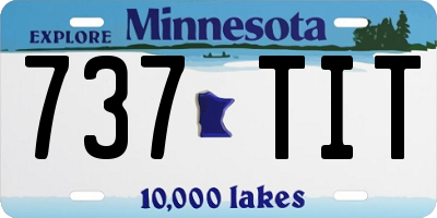 MN license plate 737TIT
