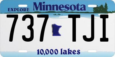 MN license plate 737TJI