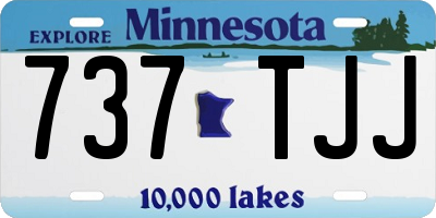 MN license plate 737TJJ
