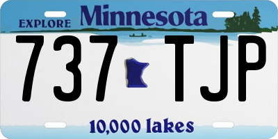 MN license plate 737TJP