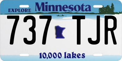 MN license plate 737TJR