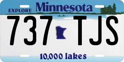 MN license plate 737TJS