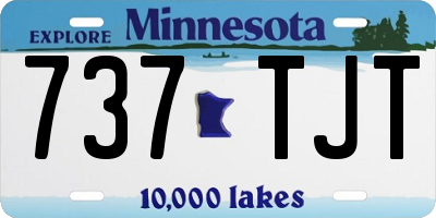 MN license plate 737TJT