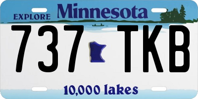 MN license plate 737TKB
