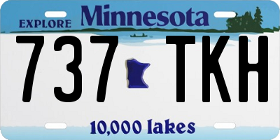 MN license plate 737TKH
