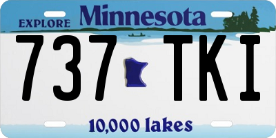 MN license plate 737TKI
