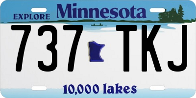 MN license plate 737TKJ