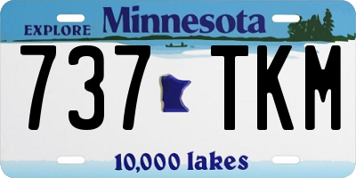 MN license plate 737TKM