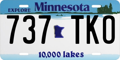 MN license plate 737TKO