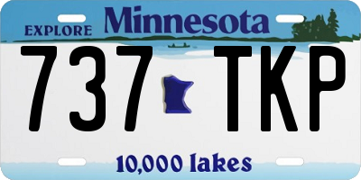 MN license plate 737TKP