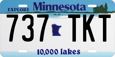 MN license plate 737TKT