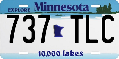 MN license plate 737TLC