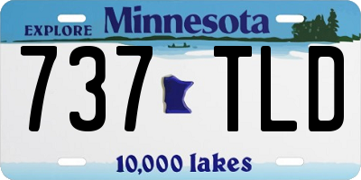 MN license plate 737TLD