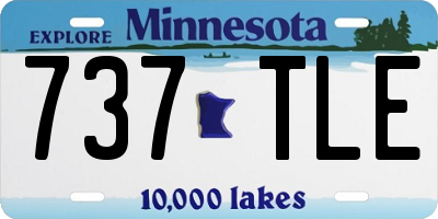 MN license plate 737TLE