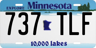 MN license plate 737TLF