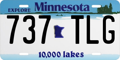MN license plate 737TLG