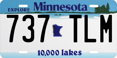 MN license plate 737TLM