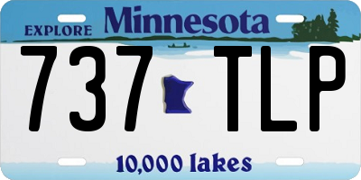 MN license plate 737TLP
