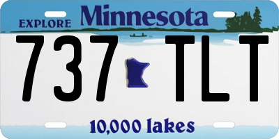 MN license plate 737TLT