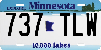 MN license plate 737TLW