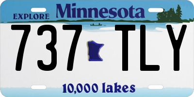 MN license plate 737TLY