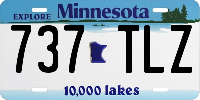 MN license plate 737TLZ