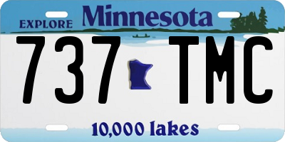 MN license plate 737TMC