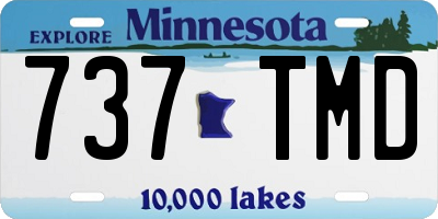 MN license plate 737TMD