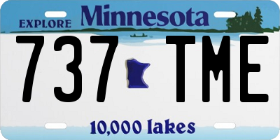 MN license plate 737TME
