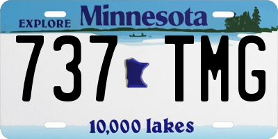 MN license plate 737TMG