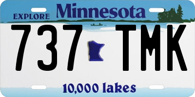 MN license plate 737TMK