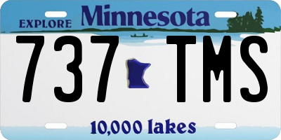 MN license plate 737TMS