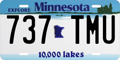 MN license plate 737TMU