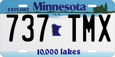 MN license plate 737TMX