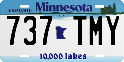 MN license plate 737TMY