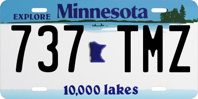 MN license plate 737TMZ
