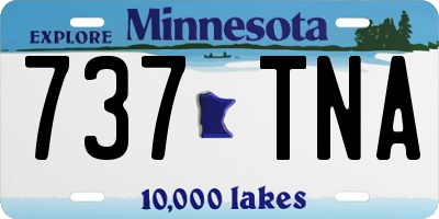 MN license plate 737TNA