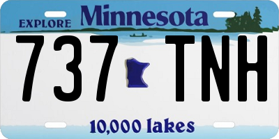 MN license plate 737TNH