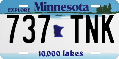 MN license plate 737TNK