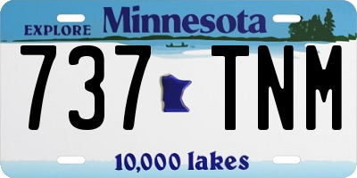 MN license plate 737TNM
