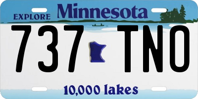 MN license plate 737TNO