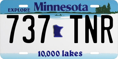 MN license plate 737TNR