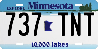 MN license plate 737TNT