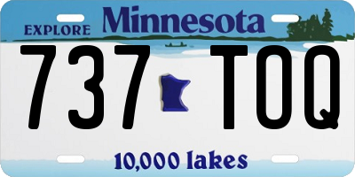 MN license plate 737TOQ
