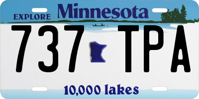 MN license plate 737TPA