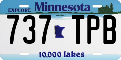 MN license plate 737TPB