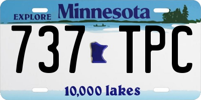 MN license plate 737TPC
