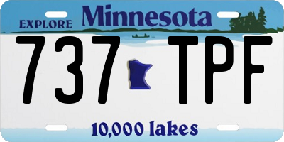 MN license plate 737TPF