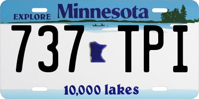 MN license plate 737TPI